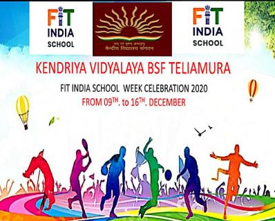 Kendriya Vidyalaya BSF Teliamura is celebrating School Fitness Week.